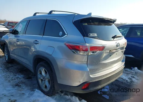 2016 Toyota Highlander Limited V6 z USA, uszkodzony, nr VIN 5TDDKRFH3GS287399